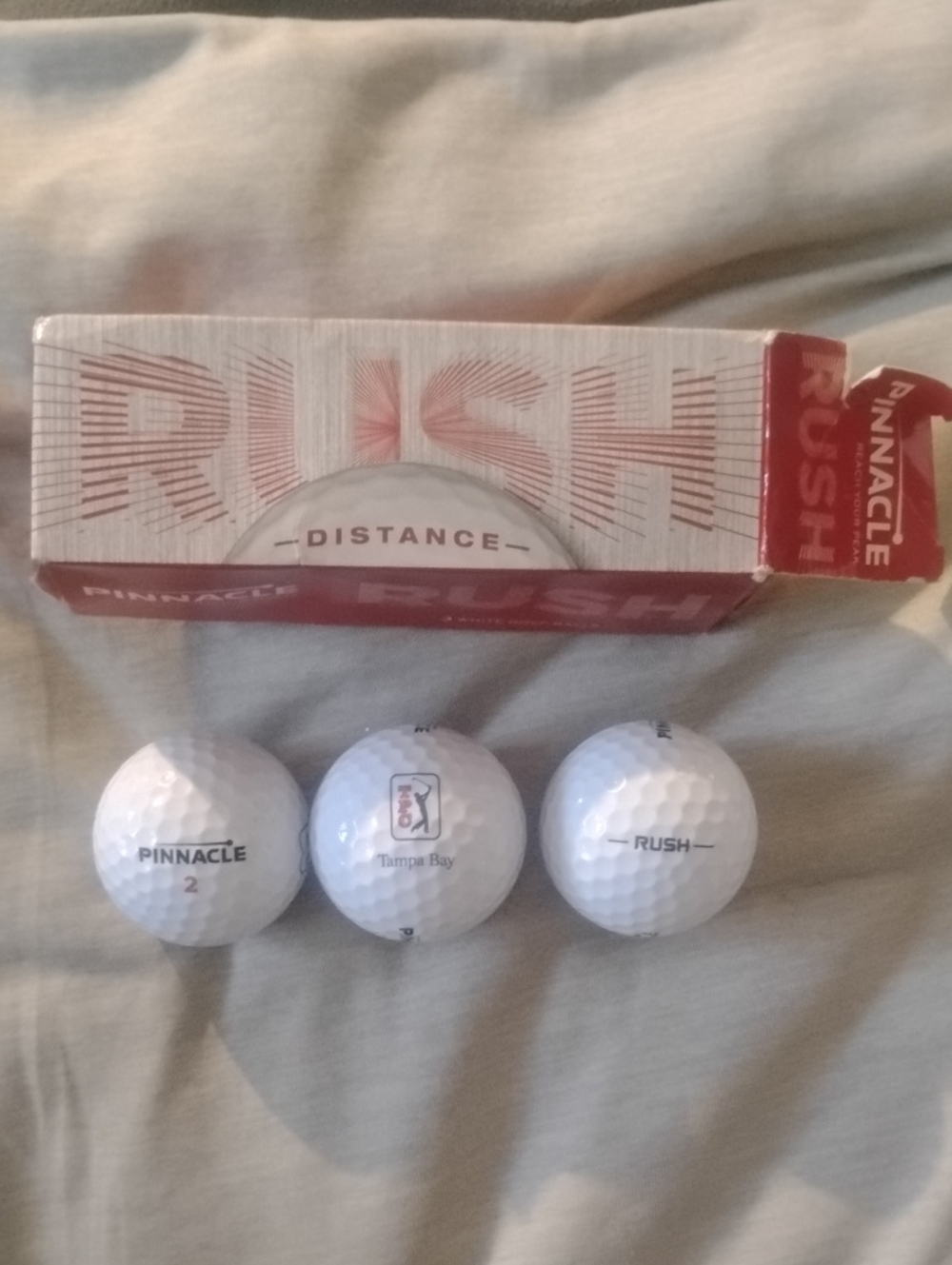 Pinnacle Rush Distance Golf Balls - White 3pack